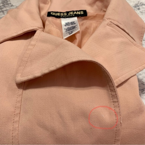 VTG Y2K Guess Blush Pink Blazer Jacket S - Picture 16 of 16
